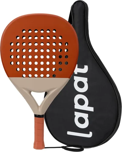 Vista 9 de LAPAT Raqueta de pádel con bolsa de cubierta, superficie de carbono con espuma viscoelástica EVA, raquetas de pádel ligeras, tenis POP
