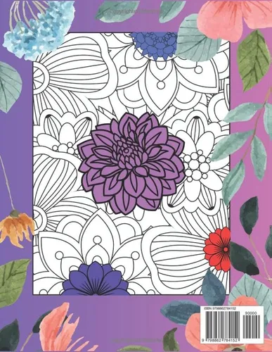 Vista 2 de Flora Adult Coloring Book