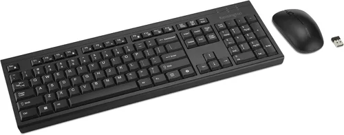 Vista 7 de Kensington KB270 EQ Teclado inalámbrico recargable, tamaño completo, a prueba de derrames, conexión Bluetooth 5.0 y 2.4 GHz, compatible con Windows