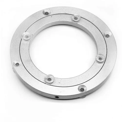 Vista 8 de Rodamiento giratorio de aleación de aluminio, plato giratorio resistente, Lazy Susan, rodamiento giratorio, mesa de comedor redonda, accesorios