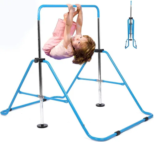 Vista 16 de WATBKHE Barra de gimnasia para niños, equipo de gimnasia para el hogar, altura ajustable, barra de entrenamiento de gimnasia, artículos de gimnasia