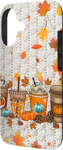 Vista 2 de Thanksgiving Fall Fall Leaves Autumn Pumpkin Spice Phone Case for iPhone 17