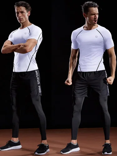 Vista 6 de NELEUS Camisetas de compresión para hombre