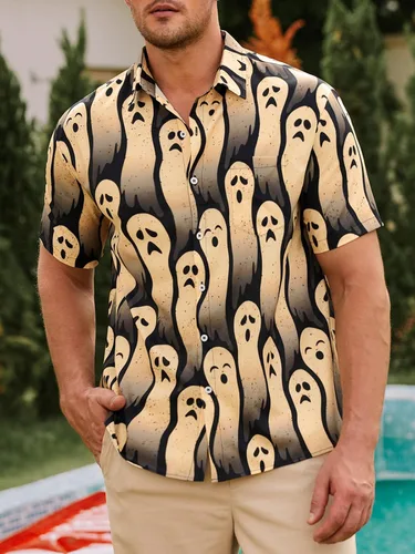 Vista 4 de Hardaddy Camisa hawaiana para hombre, manga corta, divertida, estampada, casual, con botones, Aloha