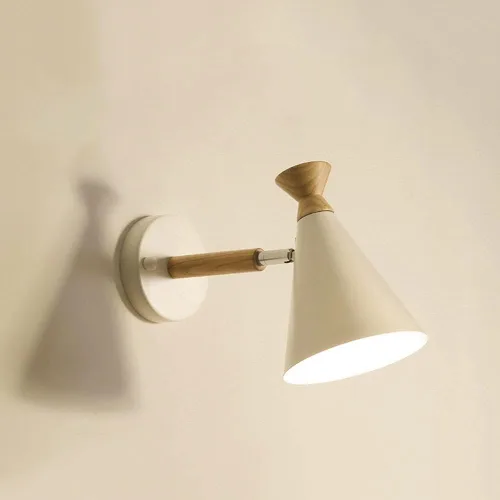 Vista 4 de Metal Shade Wall Sconce, Modern Bedside Wall Lights Reading Lamps Compatible with Bedroom Bedside Living Room Study Library Indoor Lighting