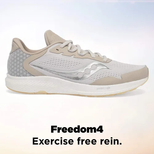 Vista 2 de Saucony Freedom 4 - Tenis de correr para hombre Piedraaleación