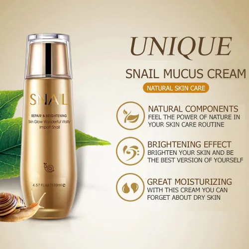 Vista 3 de BIOAQUA Reparación Caracol Mucus Crema Hidratante Piel Suave Hidratar Maravillosa Vitalidad 4.4 fl oz/4.57fl.oz