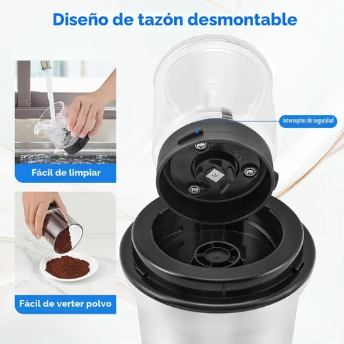 Vista 7 de Secura Brands Molinillo eléctrico de café y especias