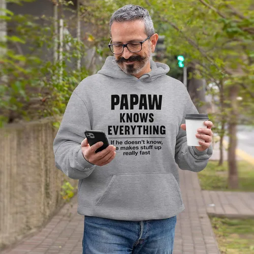 Vista 6 de Sudadera divertida con capucha para regalar a pata de pata, sudadera para hombre con pata de pata, novedad para abuelo