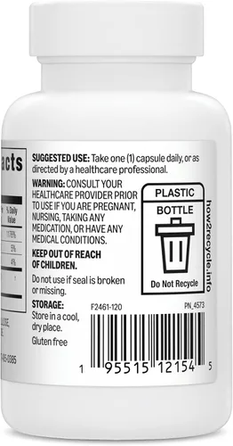 Vista 6 de Amazon Basics 5-HTP con cápsulas B6, 100 mg, 120