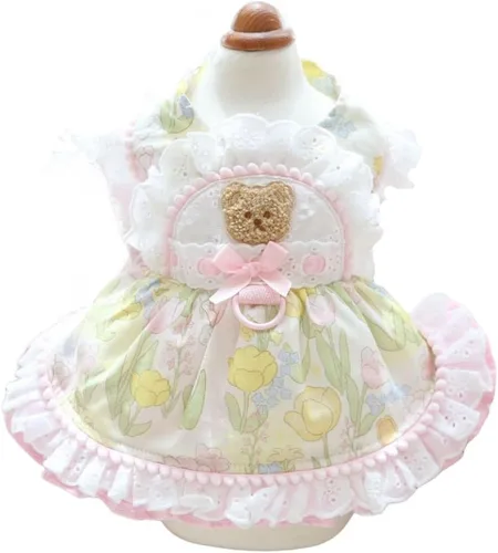 Vista 55 de Moda Vestido de Princesa de Encaje para Perro Cachorro Dulce para Perro EXTRAL Pequeño y Pequeño A-Negro XX-Pequeño
