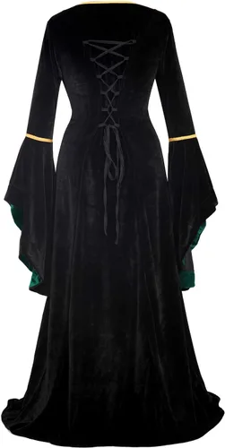 Vista 123 de Kranchungel - Vestidos renacentistas de estilo medieval/irlandés/campesino para mujer; disfraz de hada, para bailes