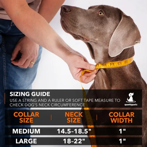 Vista 2 de SparklyPets Collar de perro resistente con asa para perros medianos y grandes, collar profesional con costuras reflectantes, mango suave y hebilla