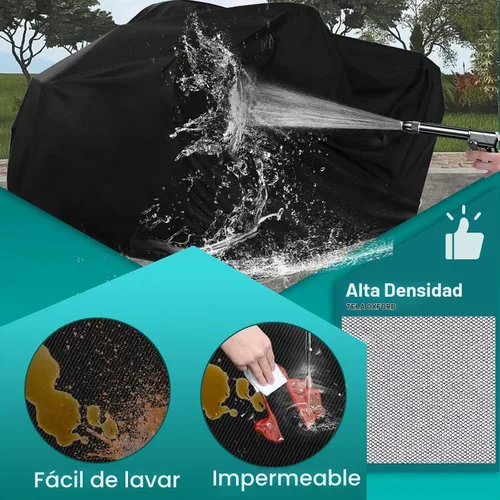 Vista 3 de QYMOTO Cubierta para ATV, Cubierta grande para ATV XL 2-UP, Universal para 4 ruedas Quad Durable Impermeable al Aire Libre Protección Completa