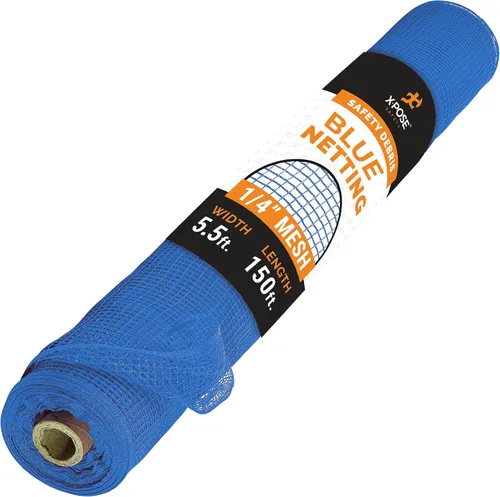 Vista 69 de Xpose Safety Red de seguridad para construcción de Xpose Safety - Rollo de material temporal de 150 pies, malla de 1/4" para cerca de andamio
