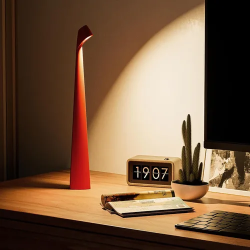 Vista 8 de Lámpara de mesa LED portátil de 3 niveles de brillo, batería recargable de hasta 48 horas de uso, luz nocturna para guardería de niños, lámpara