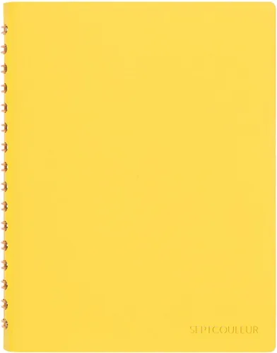 Vista 8 de Maruman Septcouleur - Cuaderno de espiral, 200 páginas, cuadrícula A6 de Blanco
