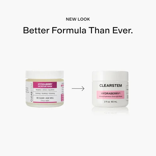 Vista 9 de CLEARSTEM HYDRABERRY - Máscara facial hidratante para mujer, máscara de noche para dormir para mujeres con ceramidas, árnica y magnesio PCA