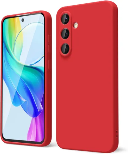 Vista 23 de oakxco Funda para teléfono Samsung Galaxy S8 de silicona líquida, delgada y fina de gel de goma suave TPU cubierta protectora simple llana