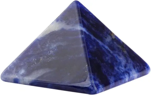 Vista 8 de SUNYIK Pirámide de piedra natural, generador de energía de punto de cristal curativo Reiki, decoración metafísica de cuarzo amatista, 1-1 1/8