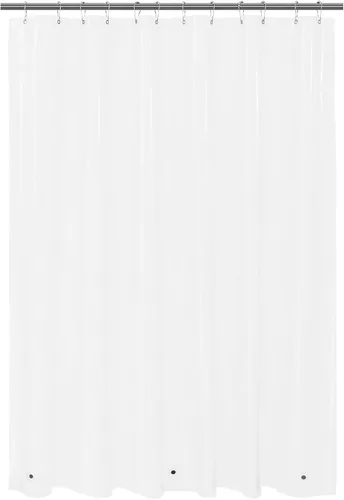 Vista 11 de Cortina de regadera para cabina de ducha 36x72, forro de cortina de regadera de plástico PEVA para baño, ligera e impermeable, 36 x 72, transparente