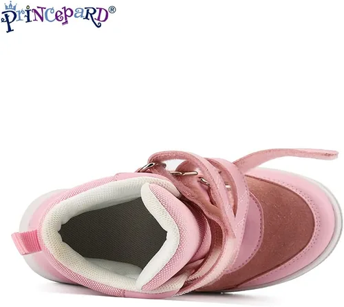 Vista 4 de princepard Tenis ortopédicos para niños y niños pequeños, zapatos correctivos con soporte de arco y tobillo, evitan que los niños y niñas caminen