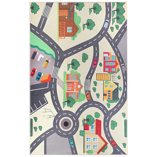 Vista 18 de Superior Alfombra de interior para niños, alfombra lavable con respaldo de puntos de fieltro, antideslizante, para niños pequeños y bebés, perfecta