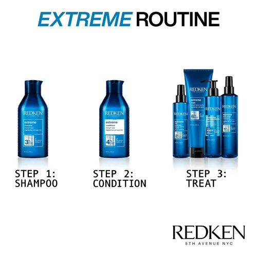 Vista 3 de Redken Extreme Shampoo & Conditioner Set For Damaged Hair - Strengthens Hair and Repairs Breakage, Infused With Proteins, 10.1 Fl Oz (Pack of 2)