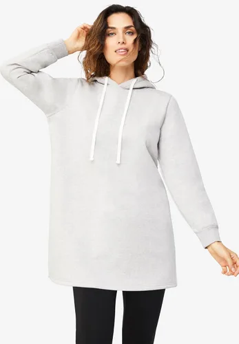 Vista 5 de Ellos Sudadera tipo túnica con capucha de talla grande para mujer