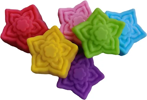 Vista 23 de 36 PCS Moldes para Hornear en Forma de Flor de Silicona Grado Alimenticio Antiadherente Mini Bandejas para Cupcakes, Pudines, Chocolates