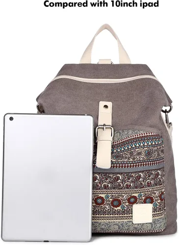 Vista 5 de ArcEnCiel Mochila de lona para mujer y niña