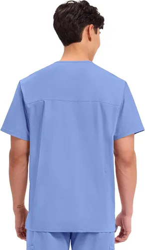 Vista 64 de Cherokee WW Professionals WW695 - Camisa de uniforme sanitario para hombre, con cuello en V