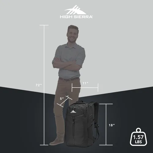 Vista 4 de High Sierra Swerve Pro unisex, Negro, Tamaño único