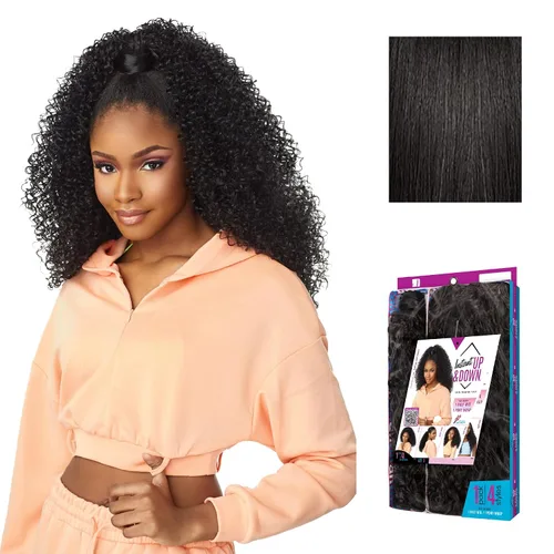 Vista 10 de Sensationnel Instant Updown Halfwig Pony-Iud 3, 1 JETBLACK