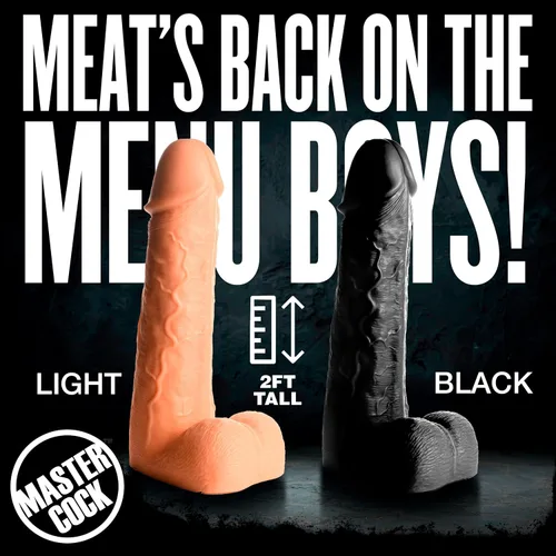 Vista 8 de Master Cock Moby de 2 pies de alto, consolador súper grande para hombres, mujeres y parejas. Consolador de tamaño súper grande con detalles