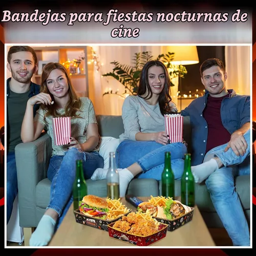 Vista 6 de Ziliny - 36 bandejas para aperitivos nocturnos de película, suministros