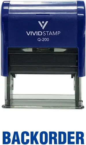 Vista 12 de BackOrder Self Inking Rubber Stamp (Black Ink) - Medium 2 Pack