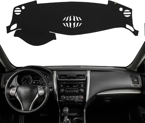 Vista 18 de Alfombrilla Protectora para Salpicadero Compatible con Nissan Altima 2012-2007 (Código de Cuerpo L32, Sin Modelos HUD), Alfombrilla Antirreflejos