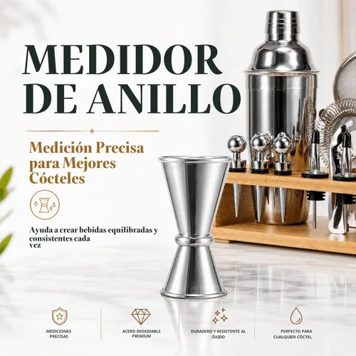 Vista 6 de Semderm Juego de Coctelera Mixología Kit de Barman con Soporte de Bambú Kit de Cóctel de 26 Piezas con Todas las Herramientas Esenciales de Bar