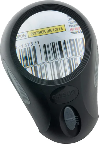 Vista 8 de Carson LumiLoupe Ultra 5x Lupa de lupa con luz LED con 3 ajustes de brillo (LL-88)