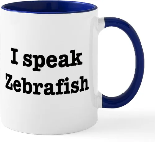 Vista 17 de CafePress I Speak Zebrafish - Taza de café de cerámica, taza de té de 11 onzas