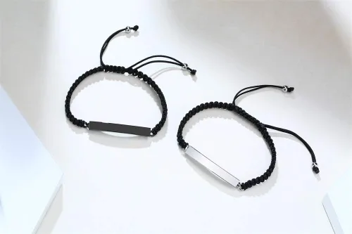 Vista 92 de Pulsera de urna personalizada para cenizas, recuerdos de joyería de cremación para mujeres y hombres, pulsera ajustable de cuerda tejida hecha a