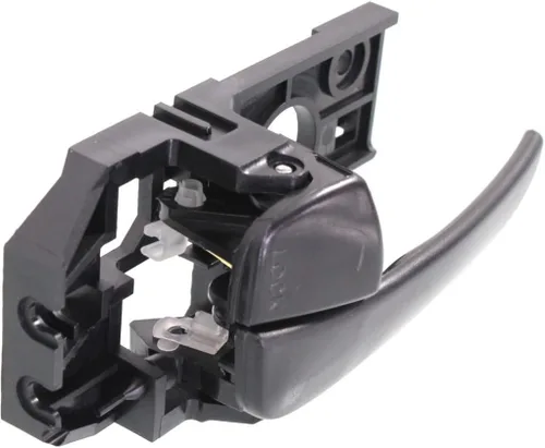 Vista 3 de Para Hyundai Elantra 2001-2006 Manija de puerta interior Trasera, lado del conductor Negro Con botón de bloqueo de puerta Recorte