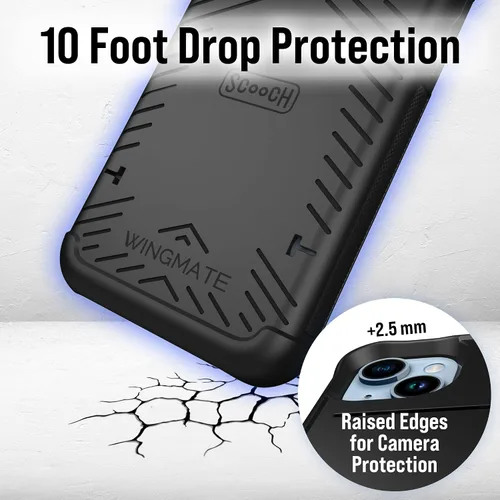 Vista 5 de Scooch Wingmate - Funda para iPhone 11 con tarjetero [Wingmate] con protección RFID [delgada y mínima] protección contra caídas de 10 pies, parte