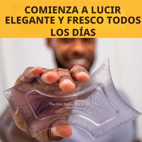 Vista 6 de Múltiples herramientas de corte para formar barba de Cut Buddy, plantilla de corte de pelo, guía para corte de bigote