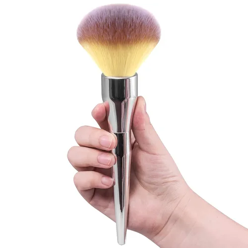 Vista 9 de Brocha de base de maquillaje con parte superior plana, Daubigny - gran brocha de polvo premium, brocha de maquillaje Kabuki duradera perfecta