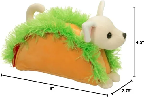 Vista 7 de Douglas Animal de Peluche de Taco Chihuahua Macarrón