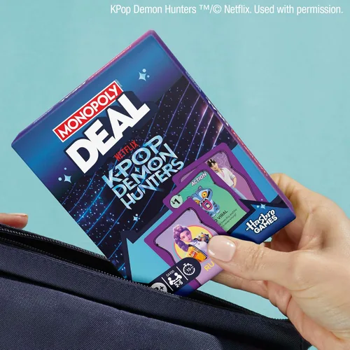 Vista 7 de Oferta de monopolio: juego de cartas Kpop Demon Hunters Juegos familiares para niños, preadolescentes, adolescentes y adultos 2-5 jugadores 15