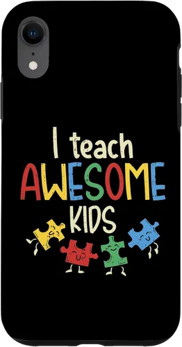 Vista 24 de iPhone 16 I Teach Awesome Kids Autismo Educación Especial Estuche para Maestro