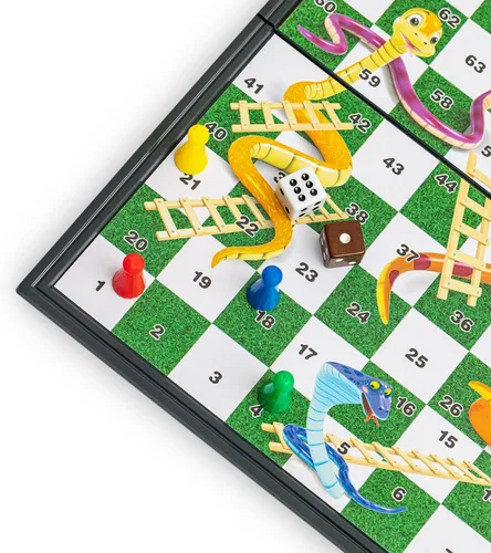 Vista 7 de Juego de mesa magnético de serpientes y escaleras - 9.6 pulgadas